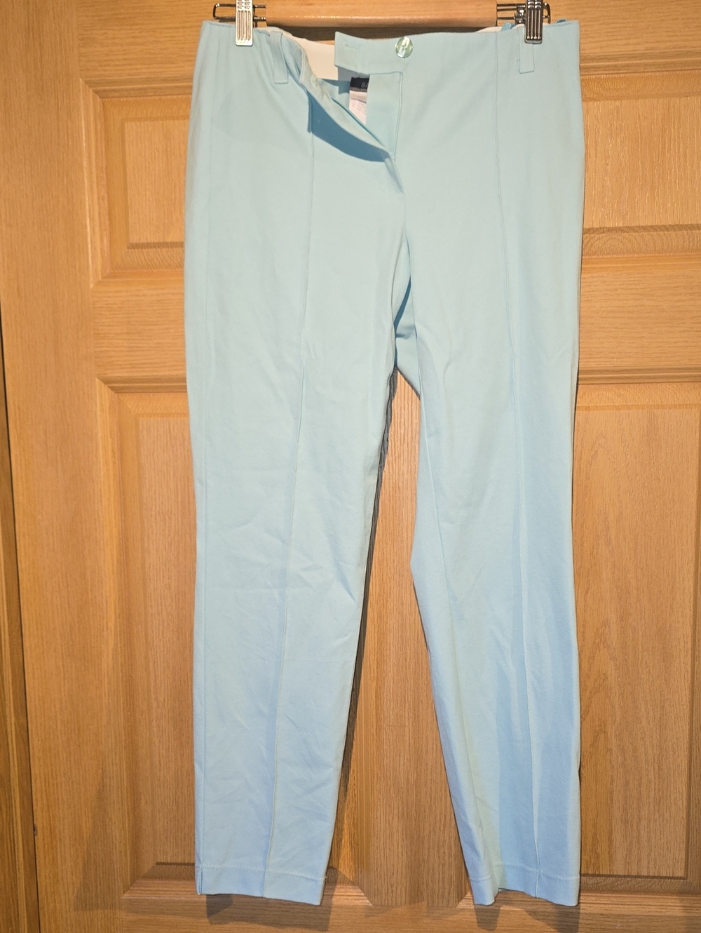 Basler Pale Blue Straight-Leg Trousers